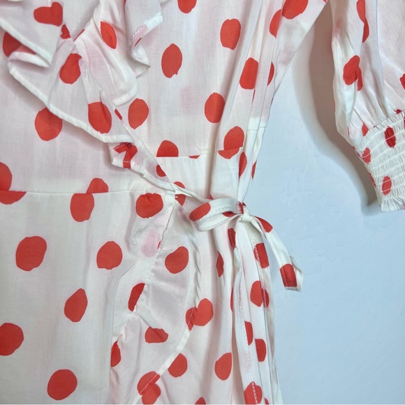 RIXO by Target Polka Dot Wrap Mini Dress. Size Small - Picture 8 of 11